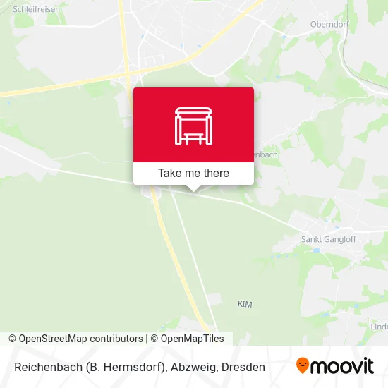 Карта Reichenbach (B. Hermsdorf), Abzweig