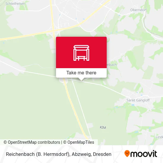 Карта Reichenbach (B. Hermsdorf), Abzweig