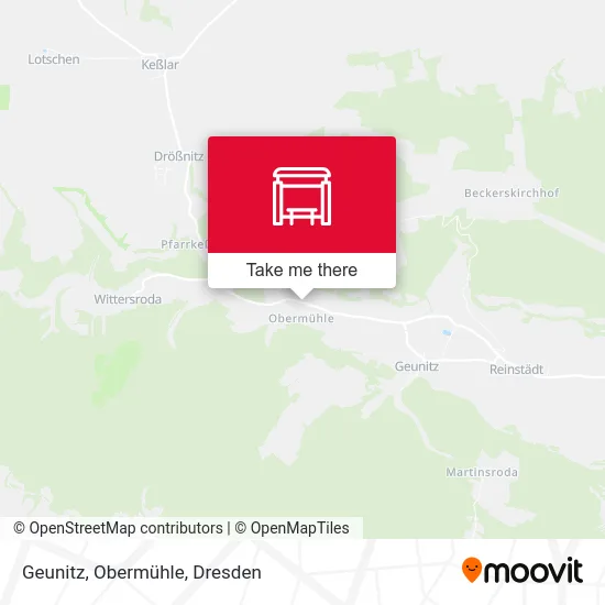 Карта Geunitz, Obermühle