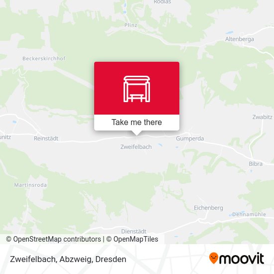 Карта Zweifelbach, Abzweig