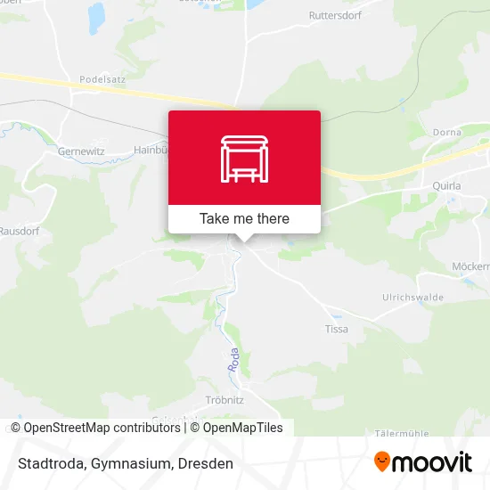 Stadtroda, Gymnasium map