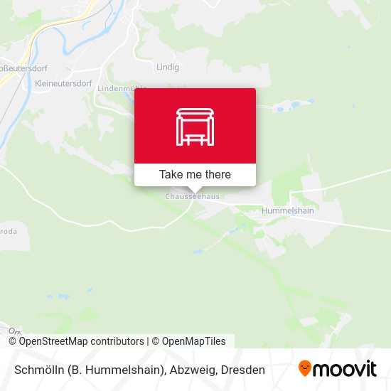 Карта Schmölln (B. Hummelshain), Abzweig