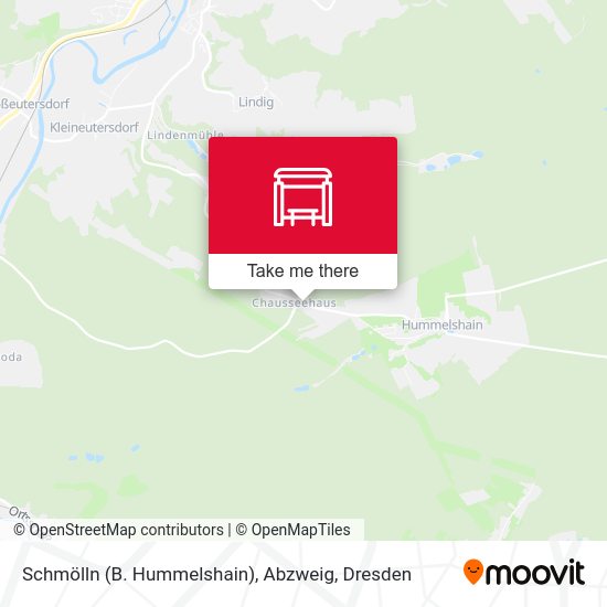 Карта Schmölln (B. Hummelshain), Abzweig