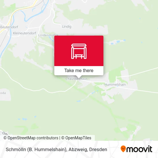 Карта Schmölln (B. Hummelshain), Abzweig