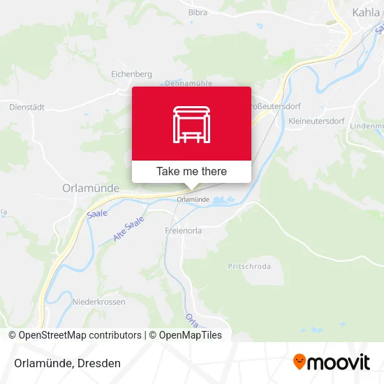 Карта Orlamünde
