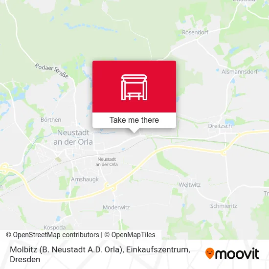 Карта Molbitz (B. Neustadt A.D. Orla), Einkaufszentrum
