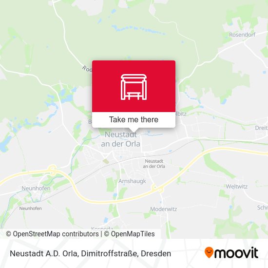Карта Neustadt A.D. Orla, Dimitroffstraße