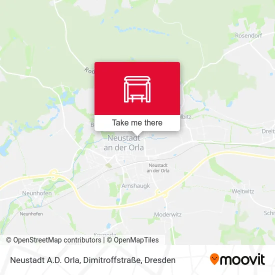 Карта Neustadt A.D. Orla, Dimitroffstraße