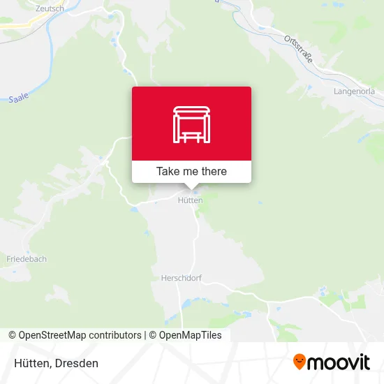 Hütten map