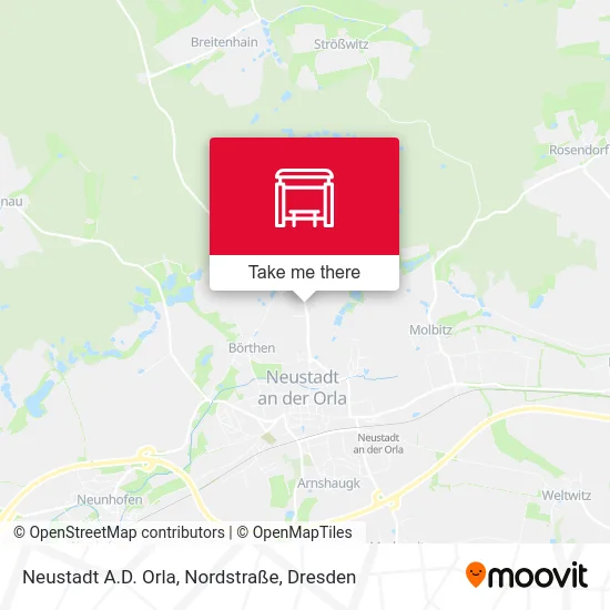Карта Neustadt A.D. Orla, Nordstraße