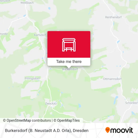 Карта Burkersdorf (B. Neustadt A.D. Orla)