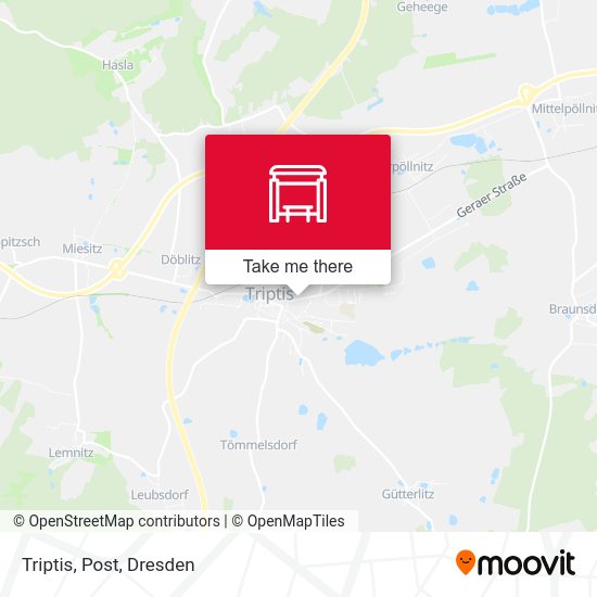 Карта Triptis, Post