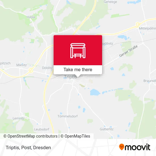 Карта Triptis, Post