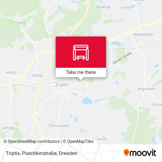 Карта Triptis, Puschkinstraße