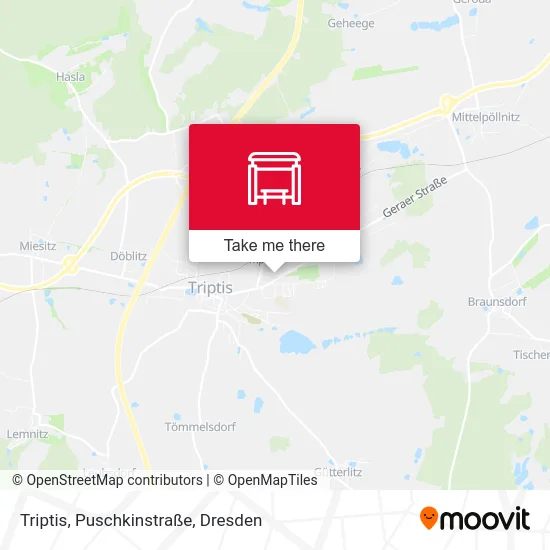 Карта Triptis, Puschkinstraße