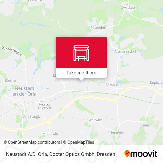 Карта Neustadt A.D. Orla, Docter Optics Gmbh