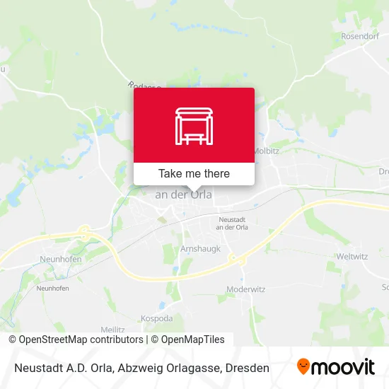 Карта Neustadt A.D. Orla, Abzweig Orlagasse