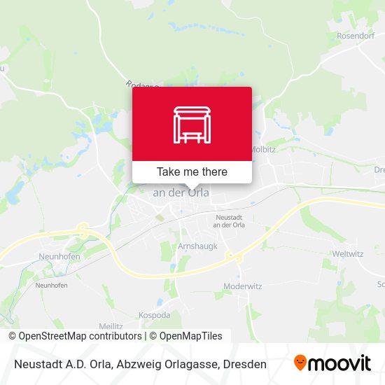 Карта Neustadt A.D. Orla, Abzweig Orlagasse