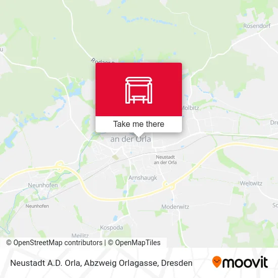 Карта Neustadt A.D. Orla, Abzweig Orlagasse