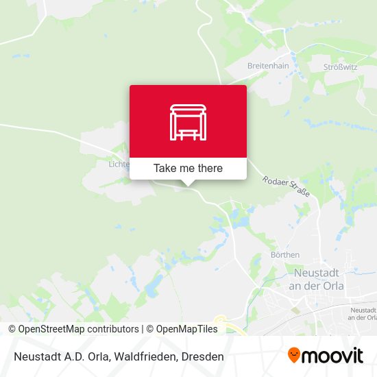 Карта Neustadt A.D. Orla, Waldfrieden
