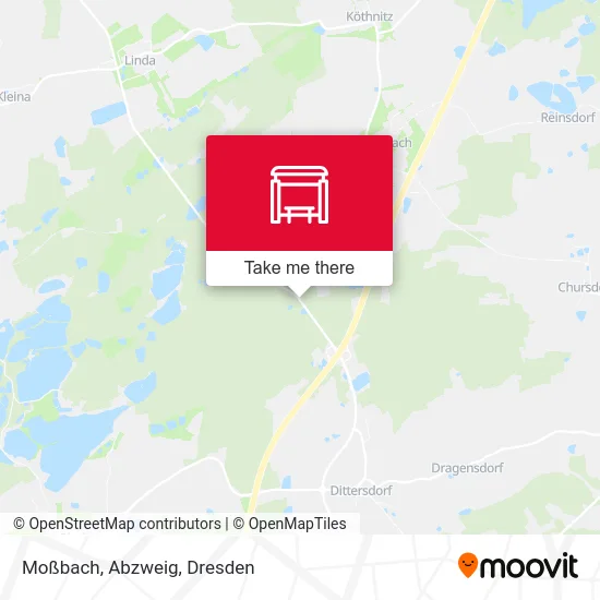 Moßbach, Abzweig map