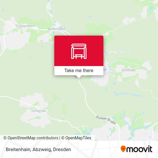 Карта Breitenhain, Abzweig
