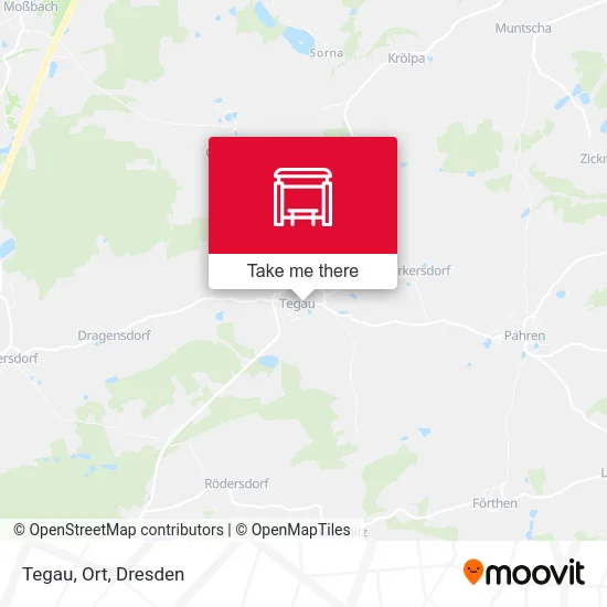 Карта Tegau, Ort