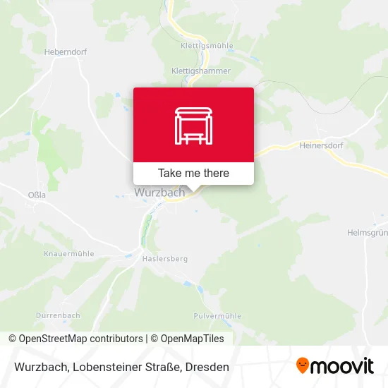 Карта Wurzbach, Lobensteiner Straße