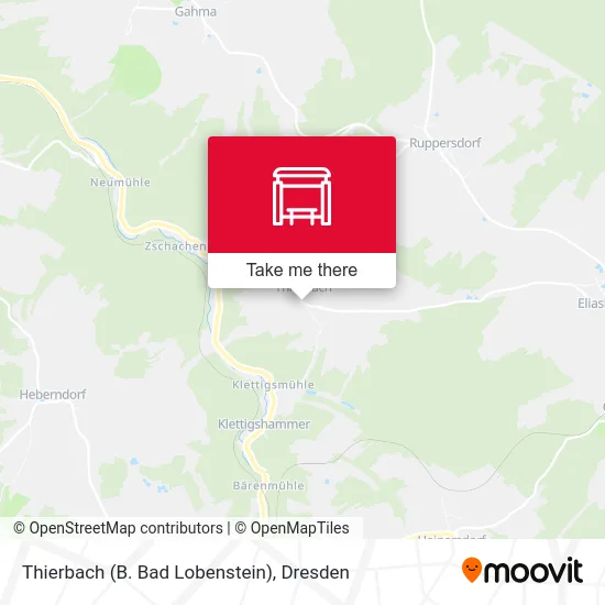 Карта Thierbach (B. Bad Lobenstein)