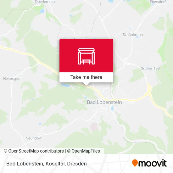 Карта Bad Lobenstein, Koseltal