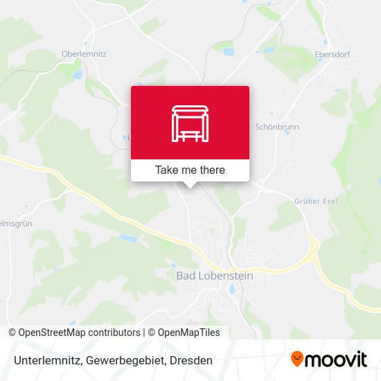 Карта Unterlemnitz, Gewerbegebiet