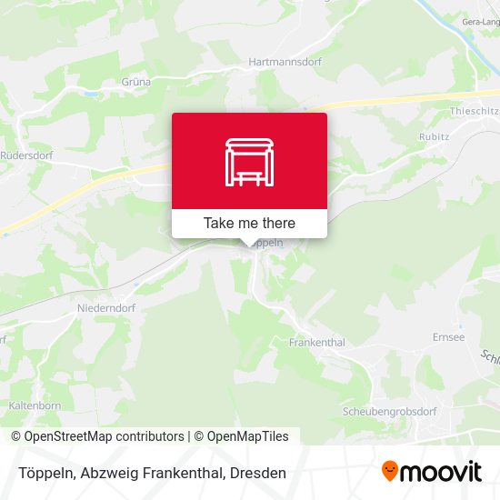 Карта Töppeln, Abzweig Frankenthal