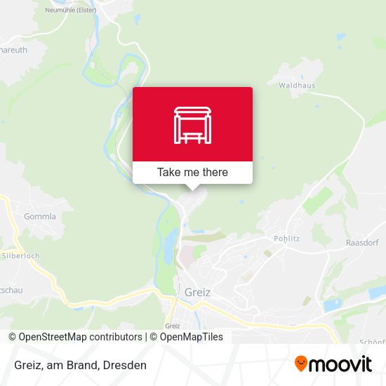 Карта Greiz, am Brand