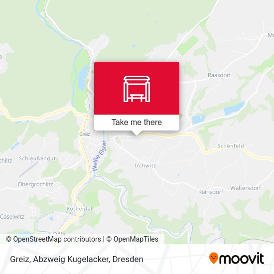 Карта Greiz, Abzweig Kugelacker