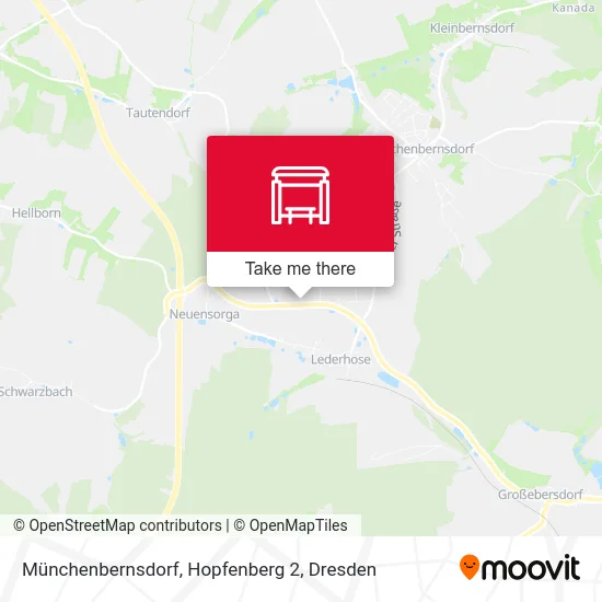 Карта Münchenbernsdorf, Hopfenberg 2