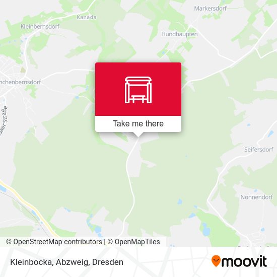 Карта Kleinbocka, Abzweig