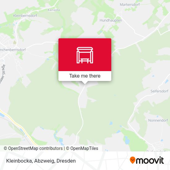 Карта Kleinbocka, Abzweig