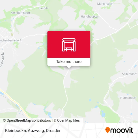 Карта Kleinbocka, Abzweig