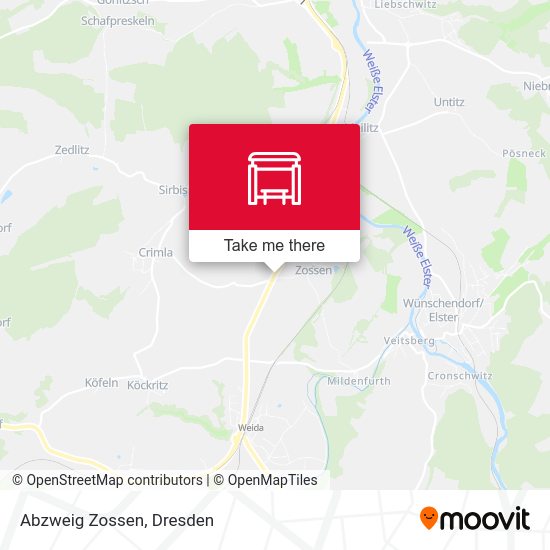 Карта Abzweig Zossen