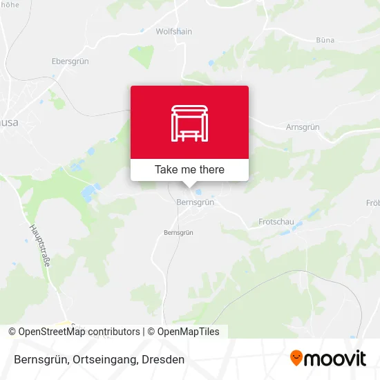Карта Bernsgrün, Ortseingang