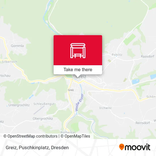 Карта Greiz, Puschkinplatz