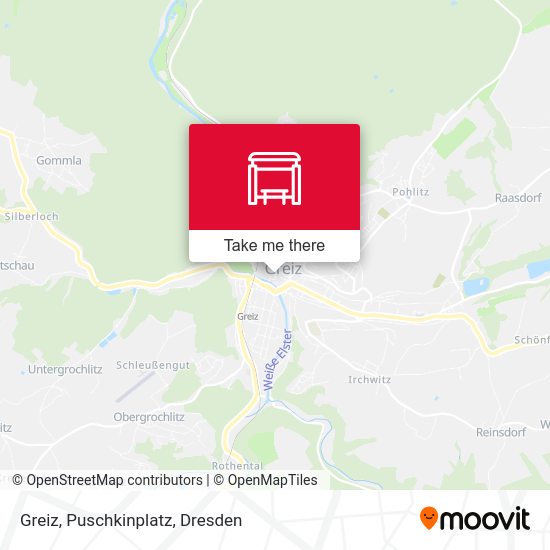 Карта Greiz, Puschkinplatz