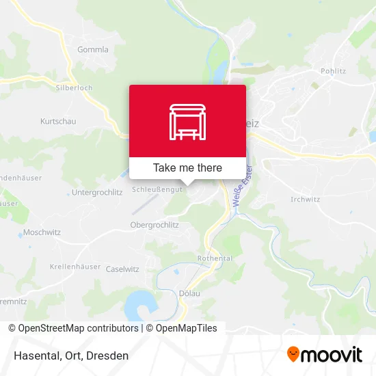 Карта Hasental, Ort