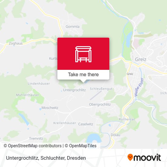 Карта Untergrochlitz, Schluchter