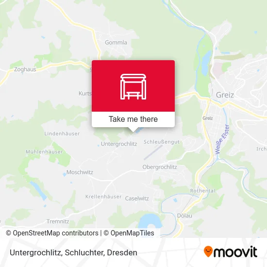 Карта Untergrochlitz, Schluchter