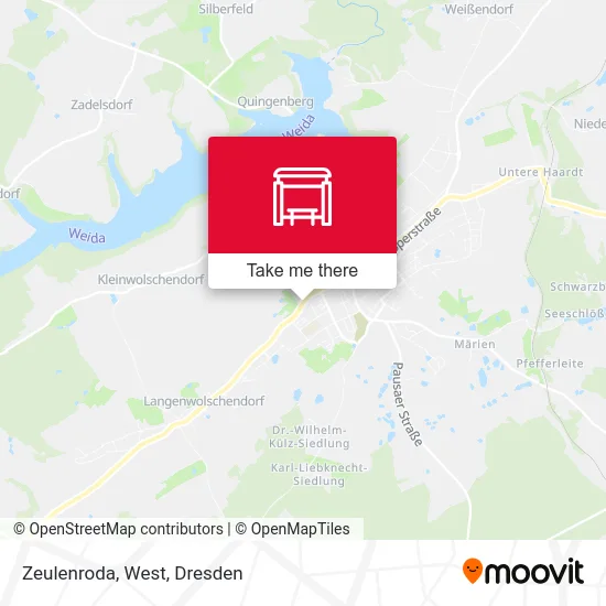 Карта Zeulenroda, West