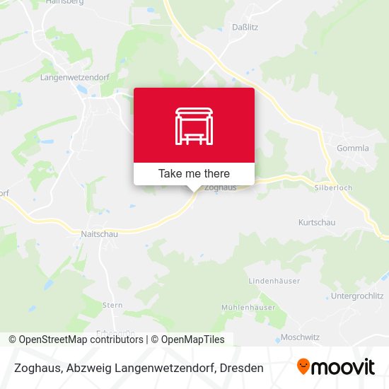 Карта Zoghaus, Abzweig Langenwetzendorf