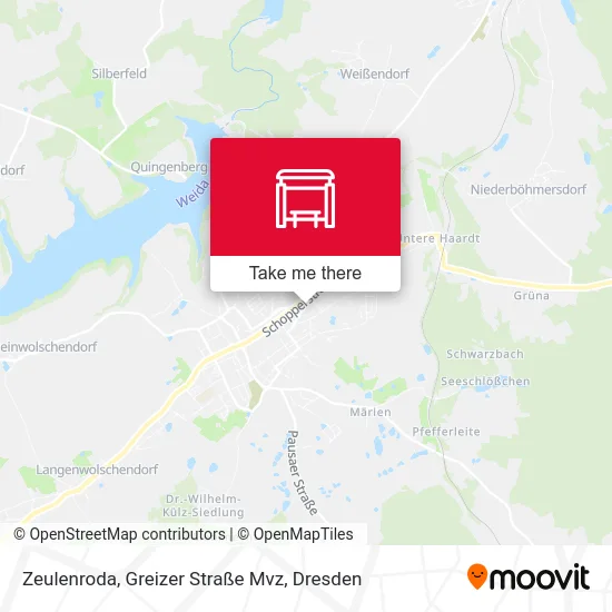 Карта Zeulenroda, Greizer Straße Mvz