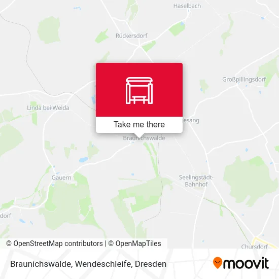 Карта Braunichswalde, Wendeschleife