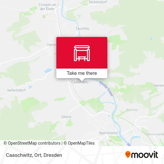 Карта Caaschwitz, Ort